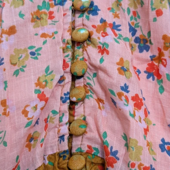 Anthropologie Tiered & True floral maxi prairie dress SP - Picture 7 of 11